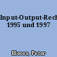 Input-Output-Rechnung 1995 und 1997
