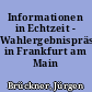 Informationen in Echtzeit - Wahlergebnispräsentation in Frankfurt am Main