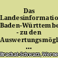 Das Landesinformationssystem Baden-Württemberg - zu den Auswertungsmöglichkeiten am Beispiel der Stadt Wertheim