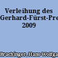 Verleihung des Gerhard-Fürst-Preises 2009