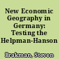 New Economic Geography in Germany: Testing the Helpman-Hanson Model