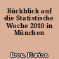 Rückblick auf die Statistische Woche 2010 in München