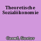 Theoretische Sozialökonomie