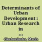 Determinants of Urban Development : Urban Research in Poland and West Germany