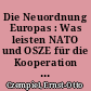 Die Neuordnung Europas : Was leisten NATO und OSZE für die Kooperation mit Osteuropa und Rußland?
