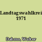 Landtagswahlkreise 1971