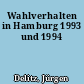 Wahlverhalten in Hamburg 1993 und 1994