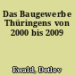 Das Baugewerbe Thüringens von 2000 bis 2009