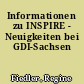 Informationen zu INSPIRE - Neuigkeiten bei GDI-Sachsen