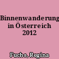 Binnenwanderung in Österreich 2012