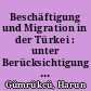 Beschäftigung und Migration in der Türkei : unter Berücksichtigung der Auswirkungen der Auswanderung auf die Volkswirtschaft der Bundesrepublik Deutschland