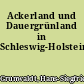 Ackerland und Dauergrünland in Schleswig-Holstein