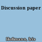 Discussion paper