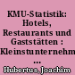 KMU-Statistik: Hotels, Restaurants und Gaststätten : Kleinstunternehmen beherrschen den Sektor