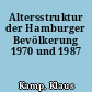 Altersstruktur der Hamburger Bevölkerung 1970 und 1987