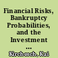 Financial Risks, Bankruptcy Probabilities, and the Investment Behaviour of Enterprises