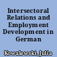 Intersectoral Relations and Employment Development in German Regions