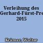 Verleihung des Gerhard-Fürst-Preises 2015