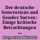 Der deutsche Generations and Gender Survey: Einige kritische Betrachtungen zur Validität der Fertilitätsverläufe