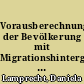 Vorausberechnung der Bevölkerung mit Migrationshintergrund in Bayern bis 2032 : Methodik I: Rückrechung des Zensus 2011