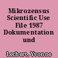 Mikrozensus Scientific Use File 1987 Dokumentation und Datenaufbereitung