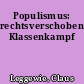 Populismus: rechtsverschobener Klassenkampf