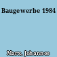 Baugewerbe 1984