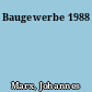 Baugewerbe 1988