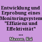 Entwicklung und Erprobung eines Monitoringsystems "Effizienz und Effektivität" Berliner Bürgerämter : Abschlussbericht zur 2. Projektphase 2006-2008