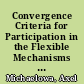 Convergence Criteria for Participation in the Flexible Mechanisms of the Kyoto Protocol