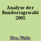 Analyse der Bundestagswahl 2005
