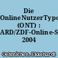 Die OnlineNutzerTypologie (ONT) : ARD/ZDF-Online-Studie 2004