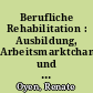 Berufliche Rehabilitation : Ausbildung, Arbeitsmarktchancen und Integration Behinderter : Literatur- und Forschungsdokumentation 1998 - 2001