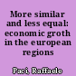 More similar and less equal: economic groth in the european regions