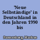 'Neue Selbständige' in Deutschland in den Jahren 1990 bis 1995