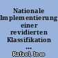 Nationale Implementierung einer revidierten Klassifikation der Wirtschaftszweige (WZ 2008)