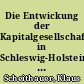 Die Entwickung der Kapitalgesellschaften in Schleswig-Holstein von 1968 bis 1972