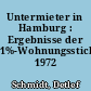 Untermieter in Hamburg : Ergebnisse der 1%-Wohnungsstichprobe 1972