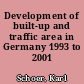 Development of built-up and traffic area in Germany 1993 to 2001