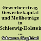 Gewerbeertrag, Gewerbekapital und Meßbeträge in Schleswig-Holstein : Ergebnisse der Gewerbesteuer·Statistik 1958