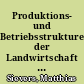 Produktions- und Betriebsstrukturen der Landwirtschaft in den Naturräumen Schleswig-Holsteins 1979