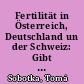 Fertilität in Österreich, Deutschland un der Schweiz: Gibt es ein gemeinsames Muster?