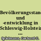 Bevölkerungsstand und -entwicklung in Schleswig-Holstein im Jahre 1960