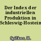 Der Index der industriellen Produktion in Schleswig-Hostein