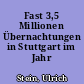Fast 3,5 Millionen Übernachtungen in Stuttgart im Jahr 2014