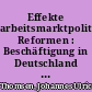 Effekte arbeitsmarktpolitischer Reformen : Beschäftigung in Deutschland 1987 und 2007