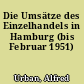 Die Umsätze des Einzelhandels in Hamburg (bis Februar 1951)