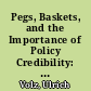 Pegs, Baskets, and the Importance of Policy Credibility: Lessons of the 1992-93 ERM Crisis