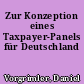 Zur Konzeption eines Taxpayer-Panels für Deutschland