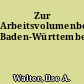 Zur Arbeitsvolumenberechnung Baden-Württembergs